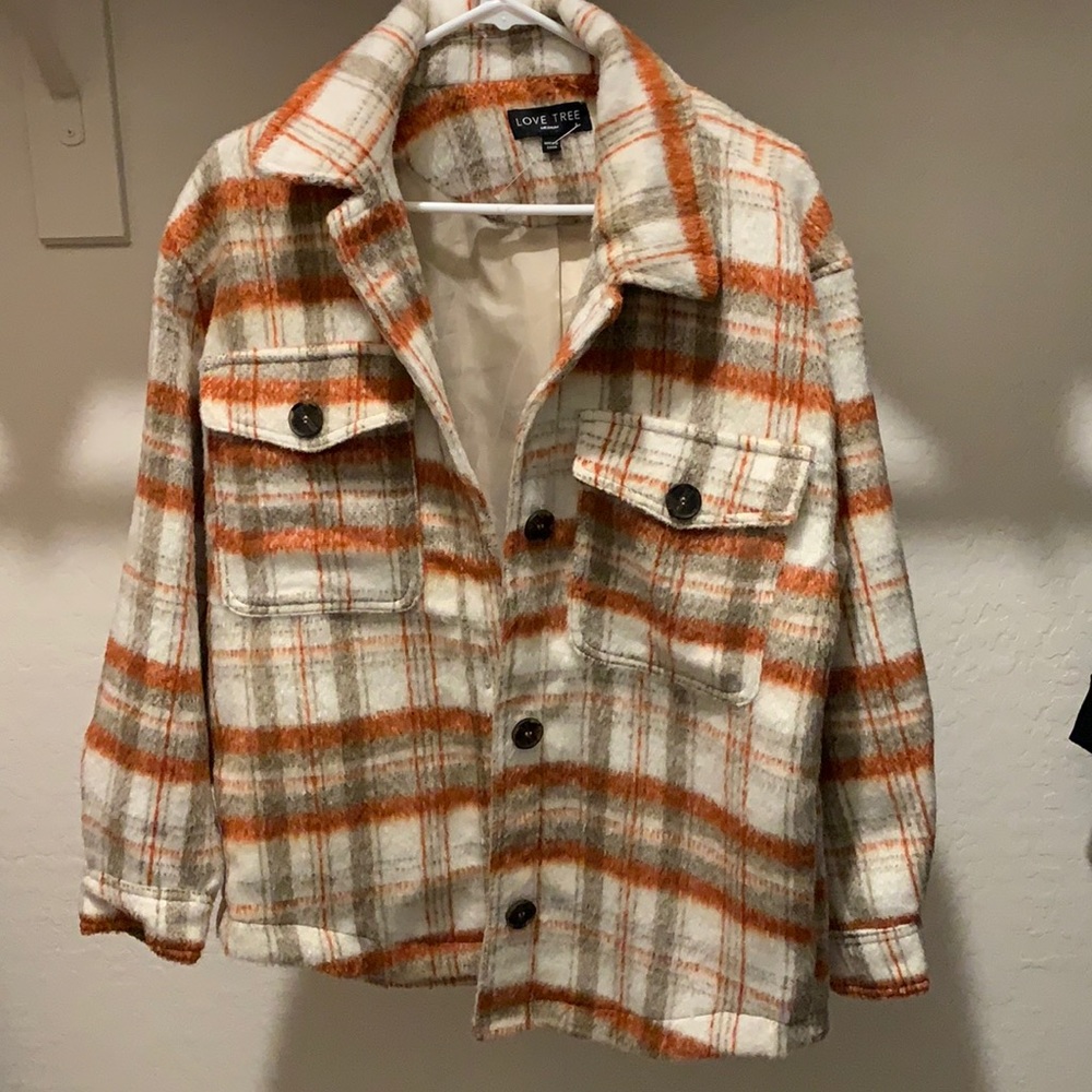 Love Tree Plaid Jacket